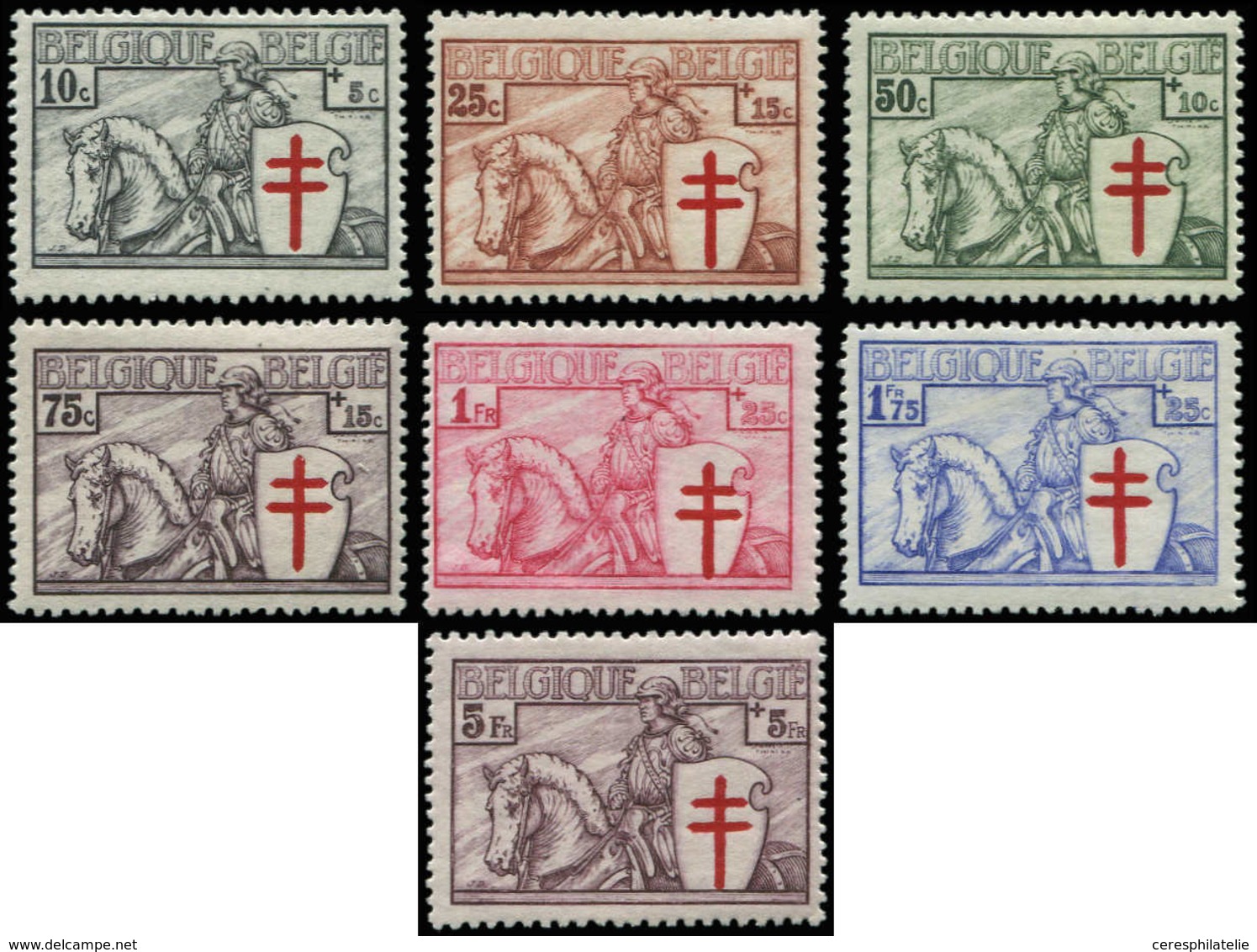 ** BELGIQUE 394/400 : Oeuvres Antituberculeuses, La Série, TB - Altri & Non Classificati