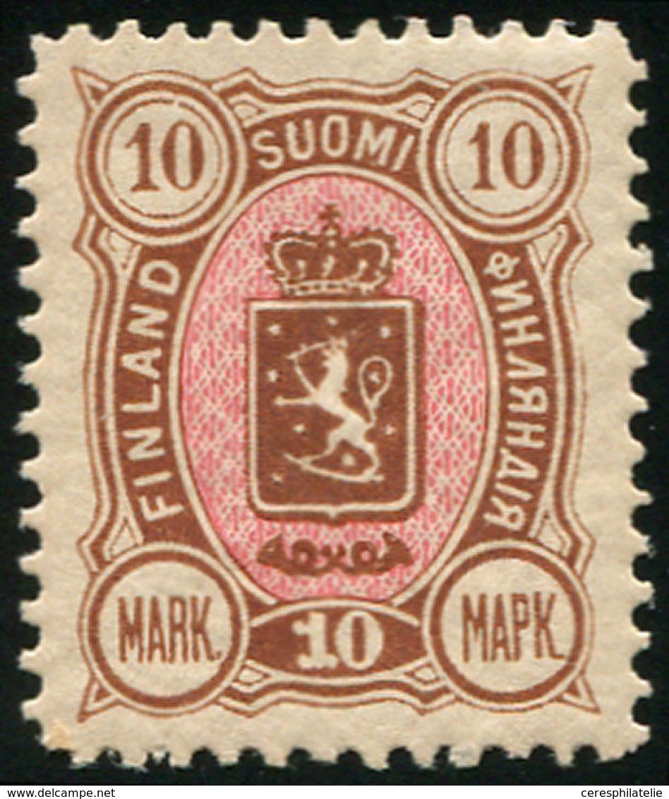 * FINLANDE 27 : 10m. Bistre Et Rose, TB - Unused Stamps