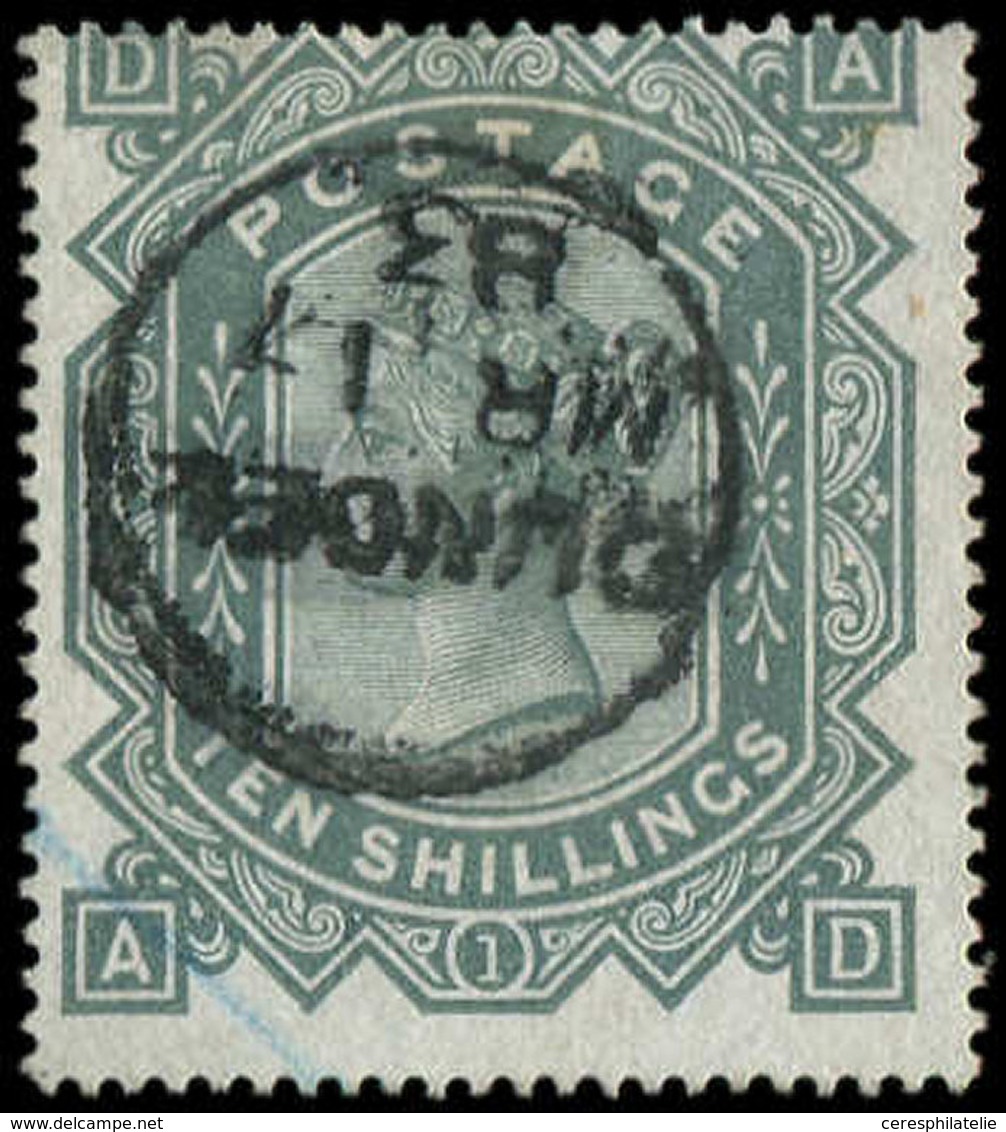 GRANDE BRETAGNE 41 : 10s. Gris, Obl. Càd, TTB. S - Used Stamps
