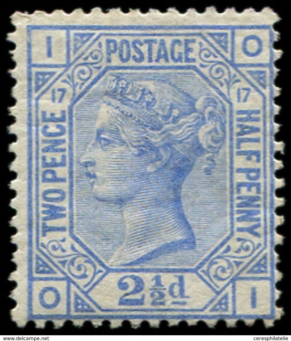 * GRANDE BRETAGNE 57 : 2 1/2d.  Bleu, TB - Used Stamps