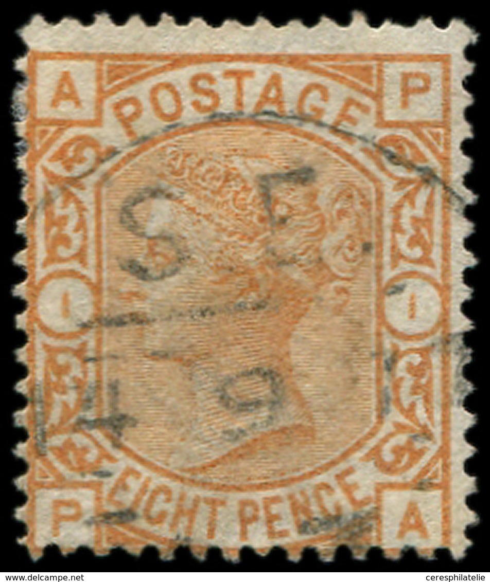GRANDE BRETAGNE 61 : 8p. Orange, Obl., TB - Used Stamps