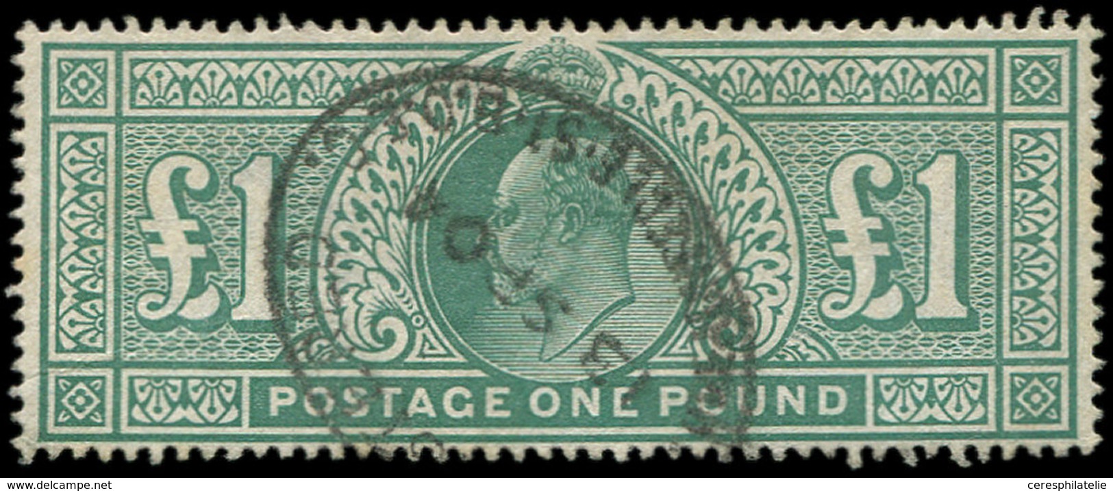 GRANDE BRETAGNE 121 : 1£. Vert, Obl., TB - Used Stamps