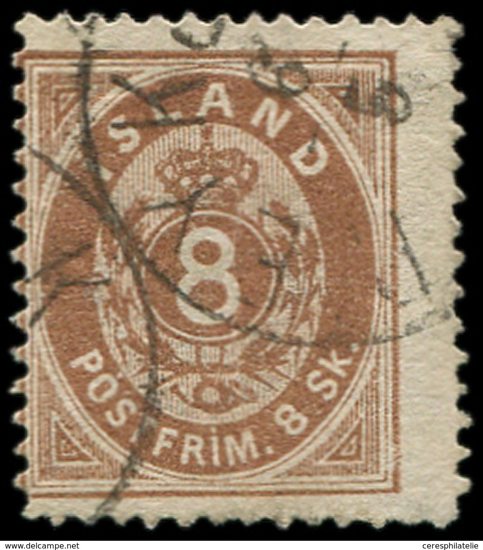 ISLANDE 4 : 8c. Brun, Obl., TB - Used Stamps