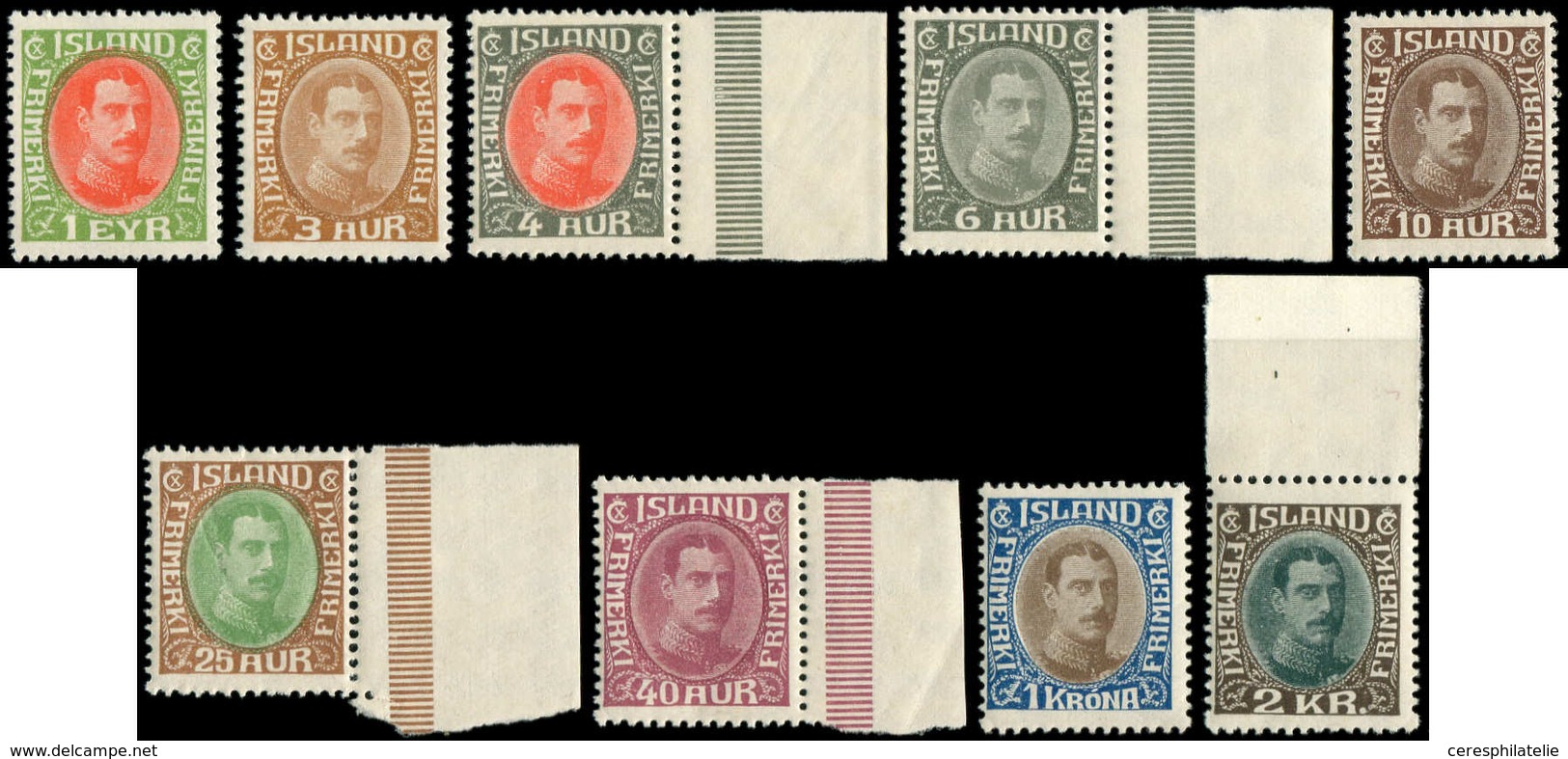 ** ISLANDE 145/52 (sf. N°147A Et 149A) : Type Christian X De 1931-34, TB - Used Stamps