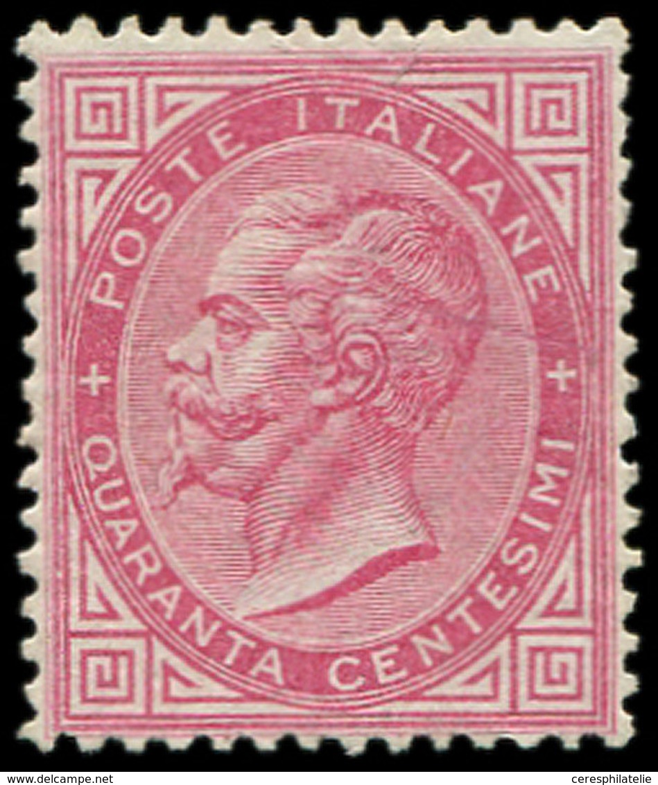 (*) ITALIE 19 : 40c. Rose, TB - Poststempel