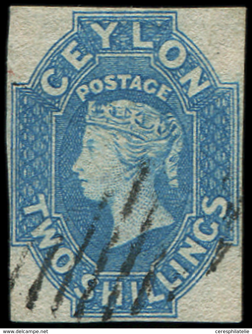 CEYLAN 11 : 2s. Bleu, Oblitéré, TB. S - Ceylon (...-1947)