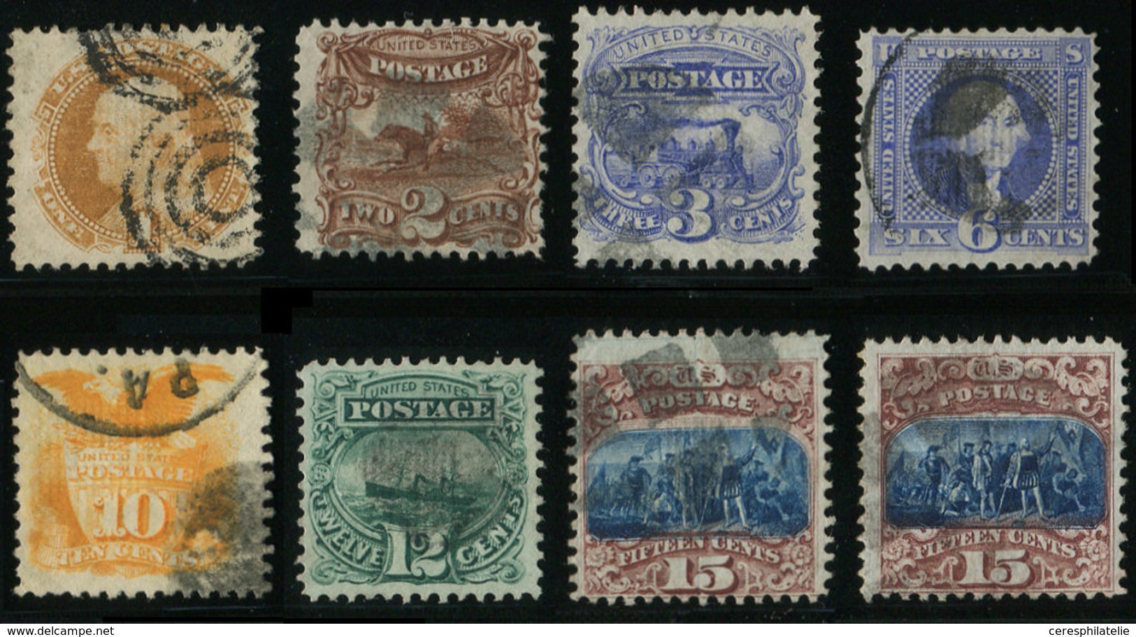 ETATS-UNIS 29/35 Et 35a : Types De 1869, Obl., TB - Altri & Non Classificati