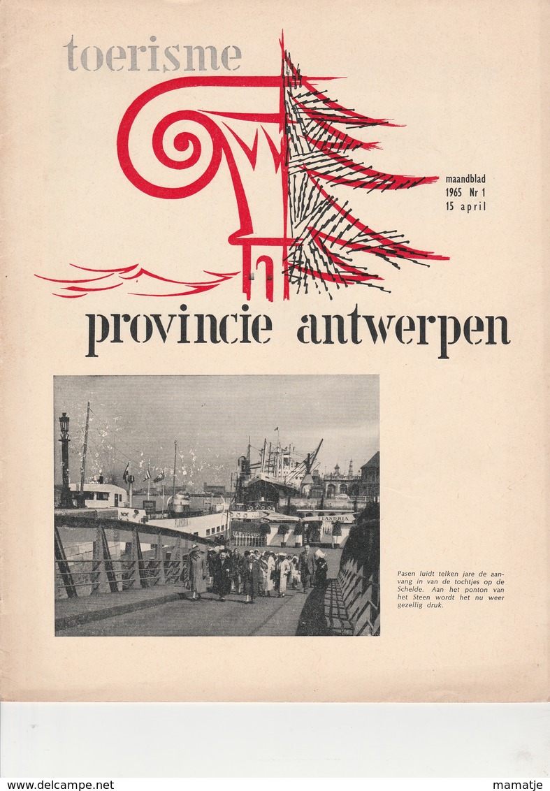 Toerisme Provincie Antwerpen 1965 Nr 1 Puurs , Geel, Lier - Zonder Classificatie