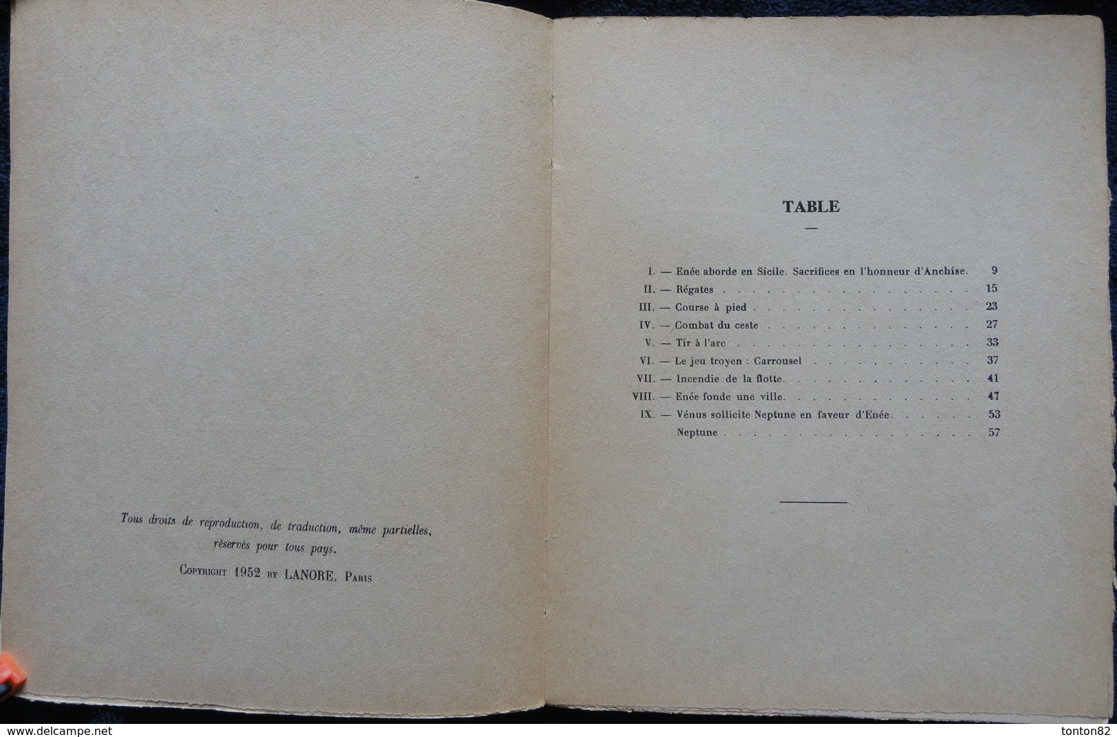 Les JEUX Dans L' ÉNÉIDE - Éditions F. Lanore  " Contes Et Récits " - ( 1952 ) . - Contes