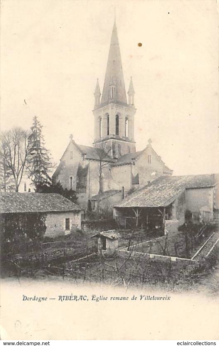 Ribérac        24         Eglise Romane De Villetoureix   (voir Scan) - Riberac