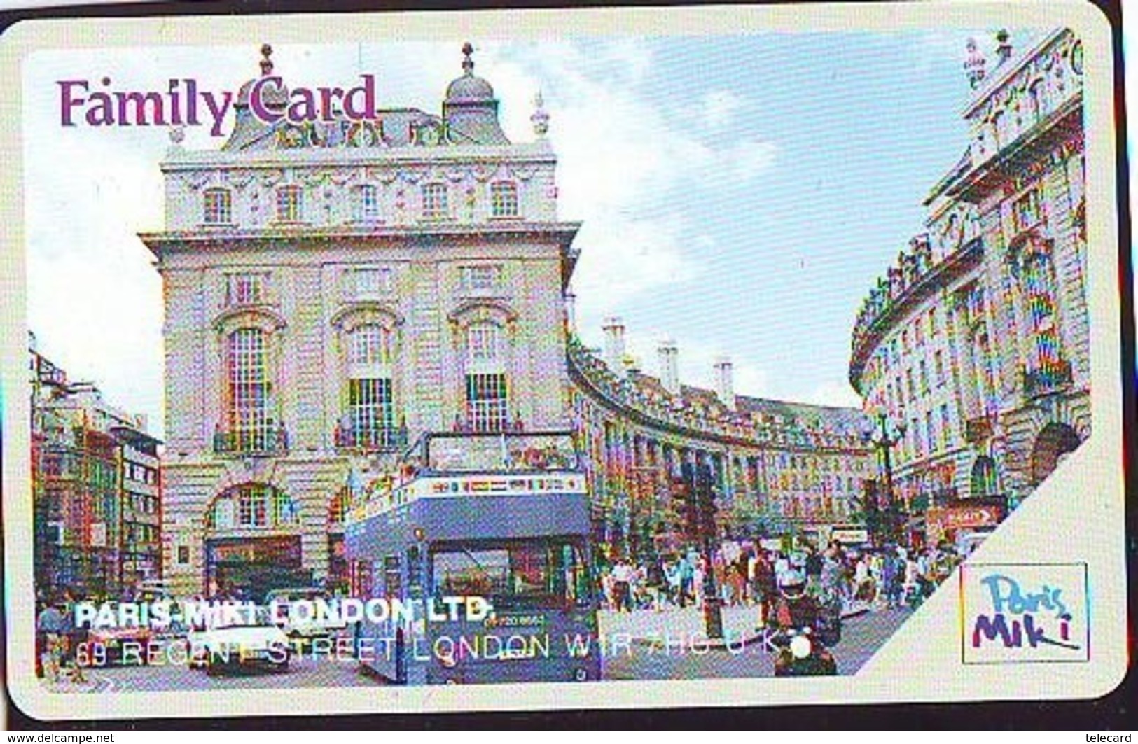 Carte Prépayée Japon * ANGLETERRE * ENGLAND * LONDON * REGENT STREET (352) GREAT BRITAIN Related * Prepaid Card Japan * - Landscapes