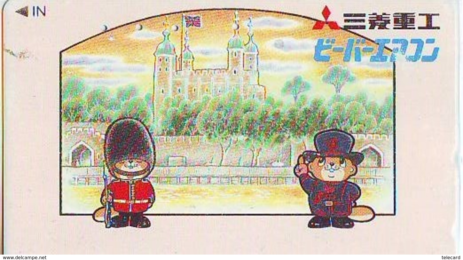 Télécarte Japon ANGLETERRE * ENGLAND * LONDON *  GUARD (357) GREAT BRITAIN Related *  Phonecard Japan * - Landscapes