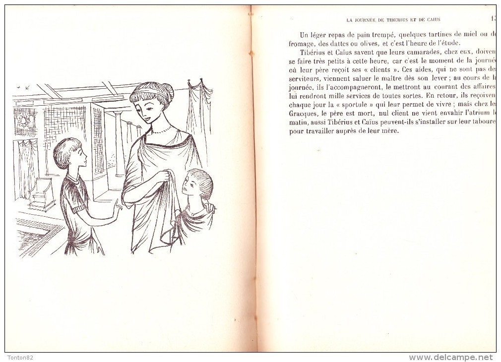 A. Deflassieux-Fitremann - CAIUS ét TIBÉRIUS ( Vie à Rome à La Fin De La République ) - Contes Et Récits - ( 1960 ) . - 6-12 Ans