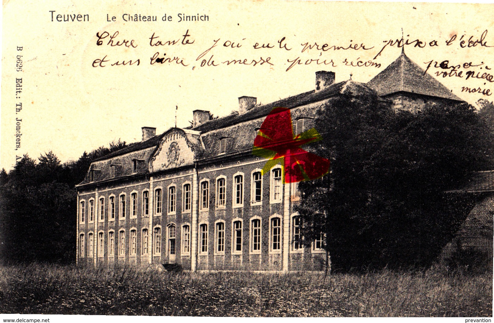 TEUVEN - Le Château De Sinnich - Carte Circulée En 1911 - Fourons - Voeren