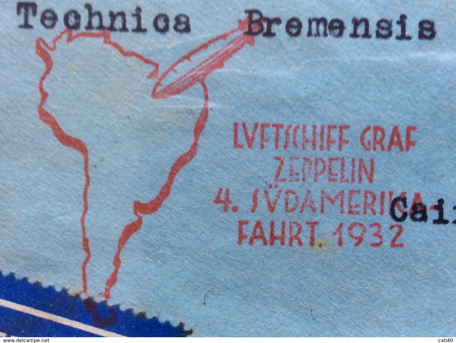 GERMANIA BRASILE   COVER PAR GRAF ZEPPELLIN   FROM  BREMEN  TO SAO PAULO   THE  2/5/32 - Briefe U. Dokumente