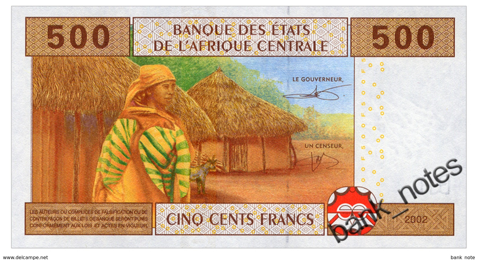 CENTRAL AFRICAN STATES 500 FRANCS 2016 CHAD ABAGA-NCHAMA - LOUIS ALEKA-RYBERT Pick 606Cc Unc - Central African States
