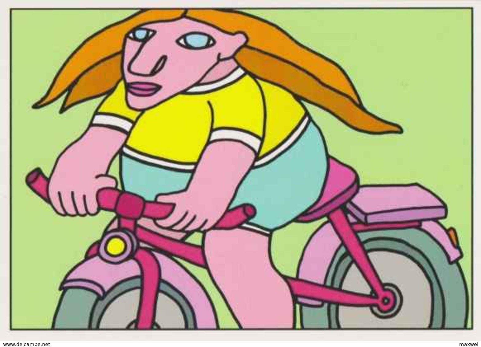 ERGON - Femme à Bicyclette - Vélo - Cyclisme - Illustrateurs - Illustrateur - Ergon