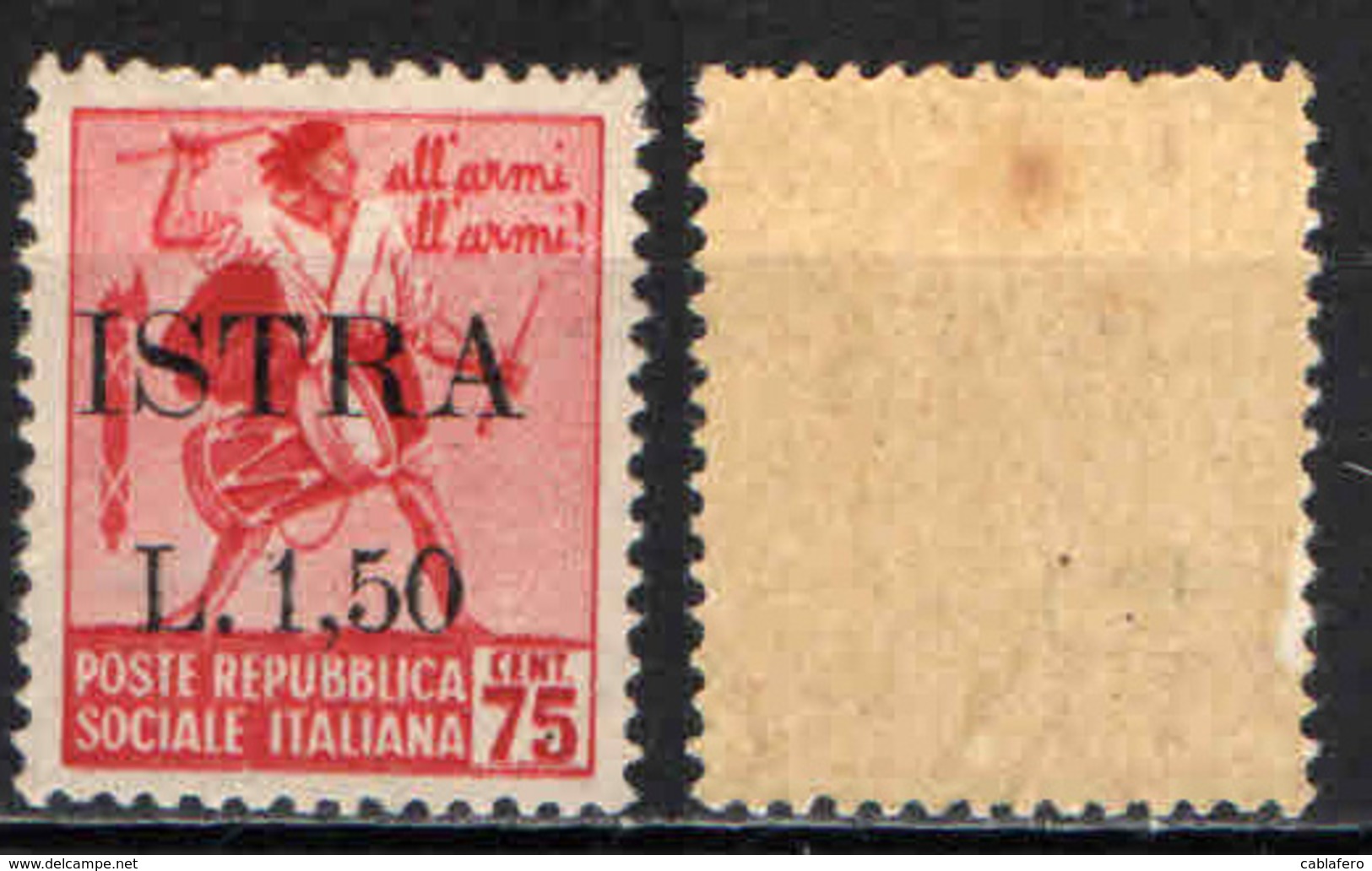 ITALIA - OCCUPAZIONE MILITARE JUGOSLAVA - ISTRIA-POLA - 1945 - CON SOVRASTAMPA - MNH - Joegoslavische Bez.: Istrië