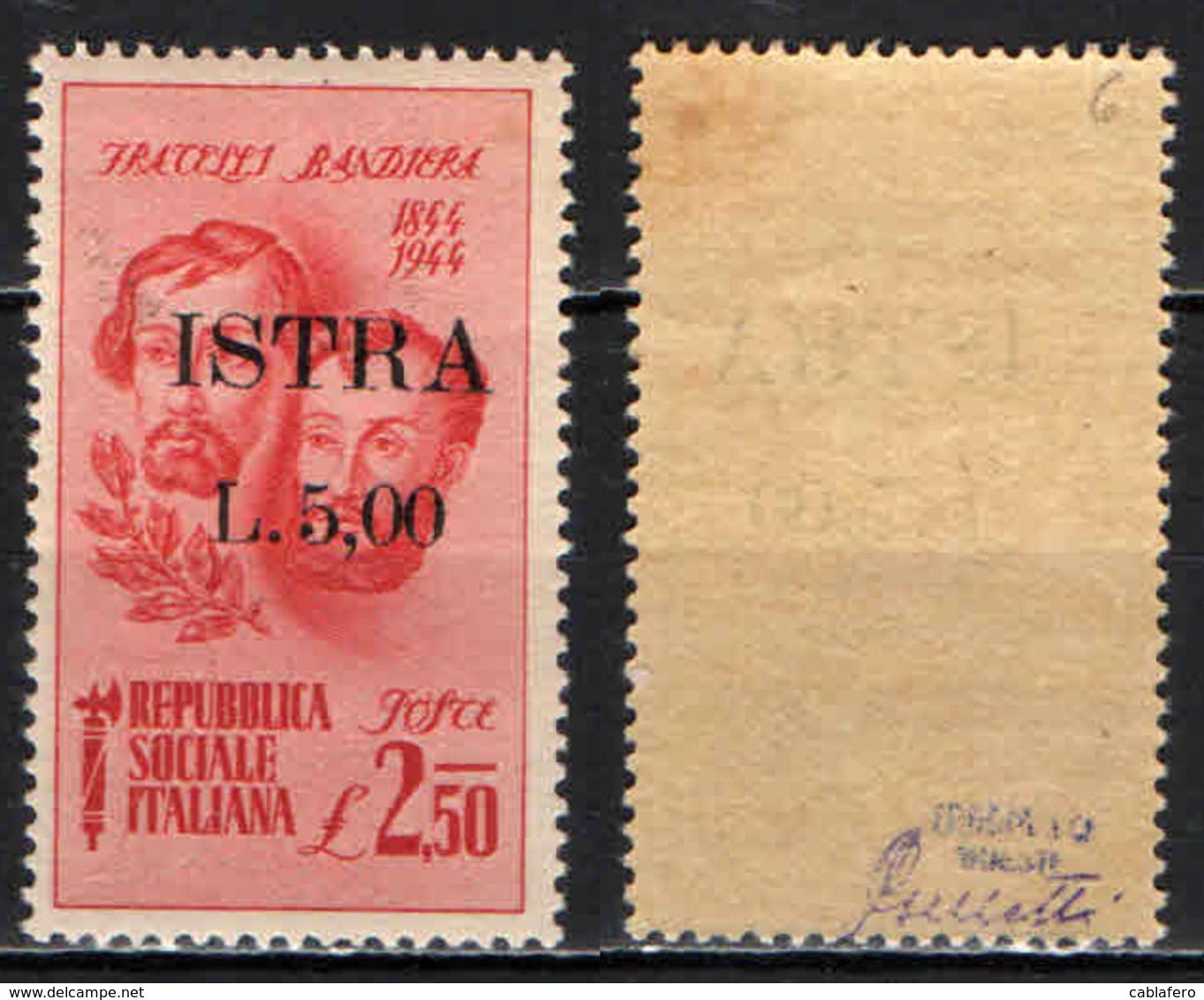 ITALIA - OCCUPAZIONE MILITARE JUGOSLAVA - ISTRIA-POLA - 1945 - CON SOVRASTAMPA - MNH - Joegoslavische Bez.: Istrië