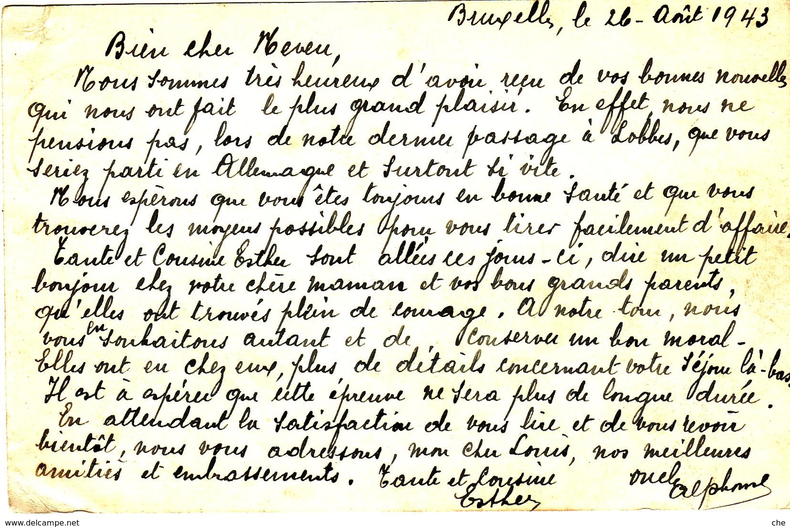 PRISONNIER DE GUERRE 40 45 ENTIER POSTAL BRUXELLES VERS STALAG LAGER THURINGEN  MARQUE DE CENSURE MANUELLE AC - Militaria