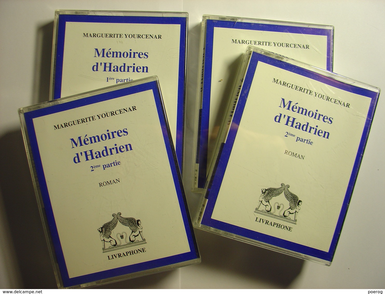 LIVRE AUDIO BOOK - MARGUERITE YOURCENAR - MEMOIRES D'HADRIEN - 7 K7 AUDIO - LU PAR JEAN CLAUDE REY - 1992 LIVRAPHONE - Cassettes