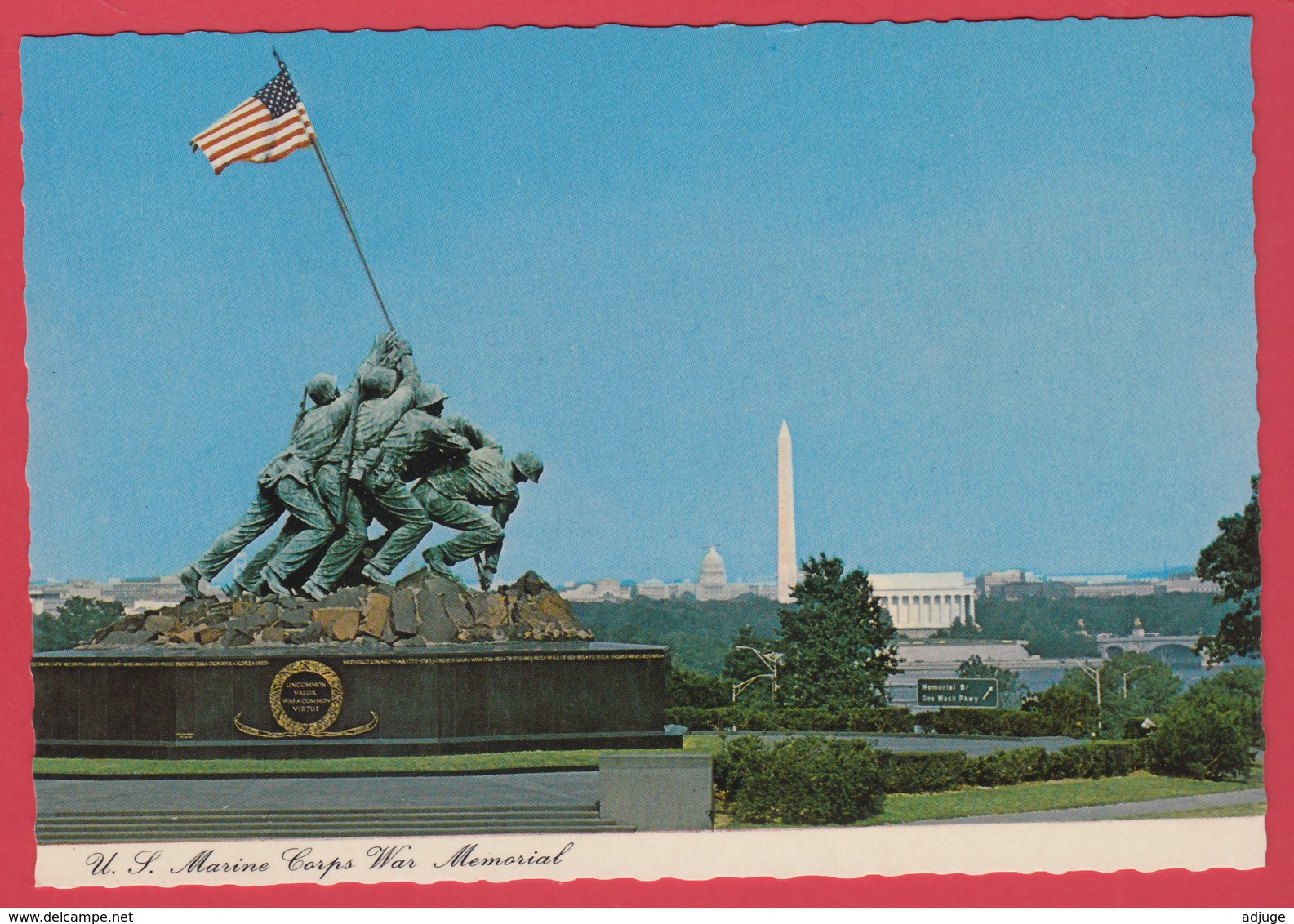 ARLINGTON - U.S. MARINE CORPS WAR MEMORIAL ** 2 SCANS - Arlington