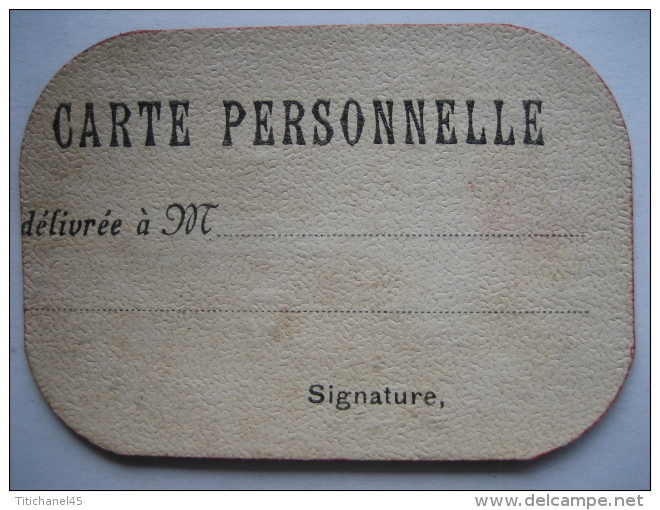 ARMES-MUNITIONS - Carte Personnelle (tissu Cartonné) De L'UNION DES FABRICANTS D'ARMES DE LIEGE - Collections