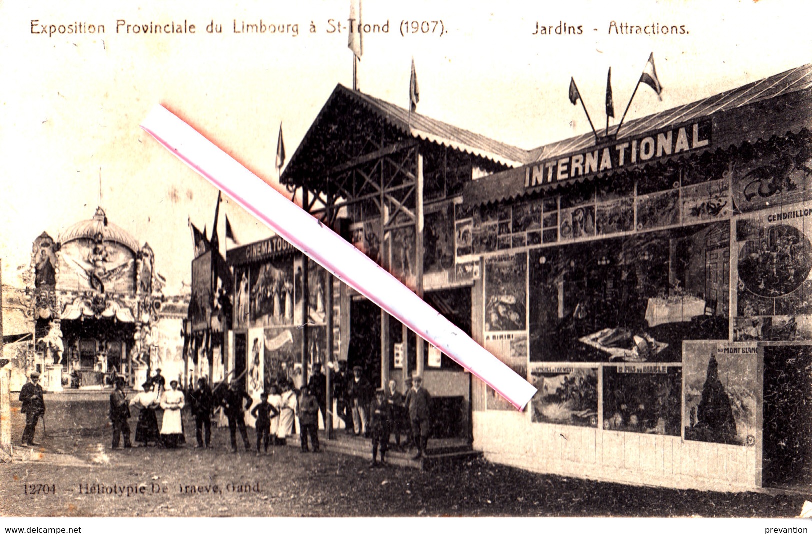 Exposition Provinciale Du Limbourg à SAINT-TROND (1907) Jardins - Attractions - Superbe Carte Circulée. - Sint-Truiden