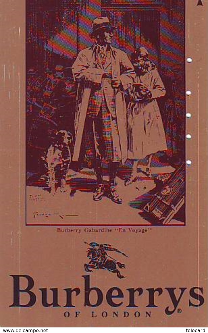 Télécarte Japon * ANGLETERRE * ENGLAND * MODE ANGLAISE * BURBERRYS Of LONDON   (382) GREAT BRITAIN * Phonecard Japan - Mode