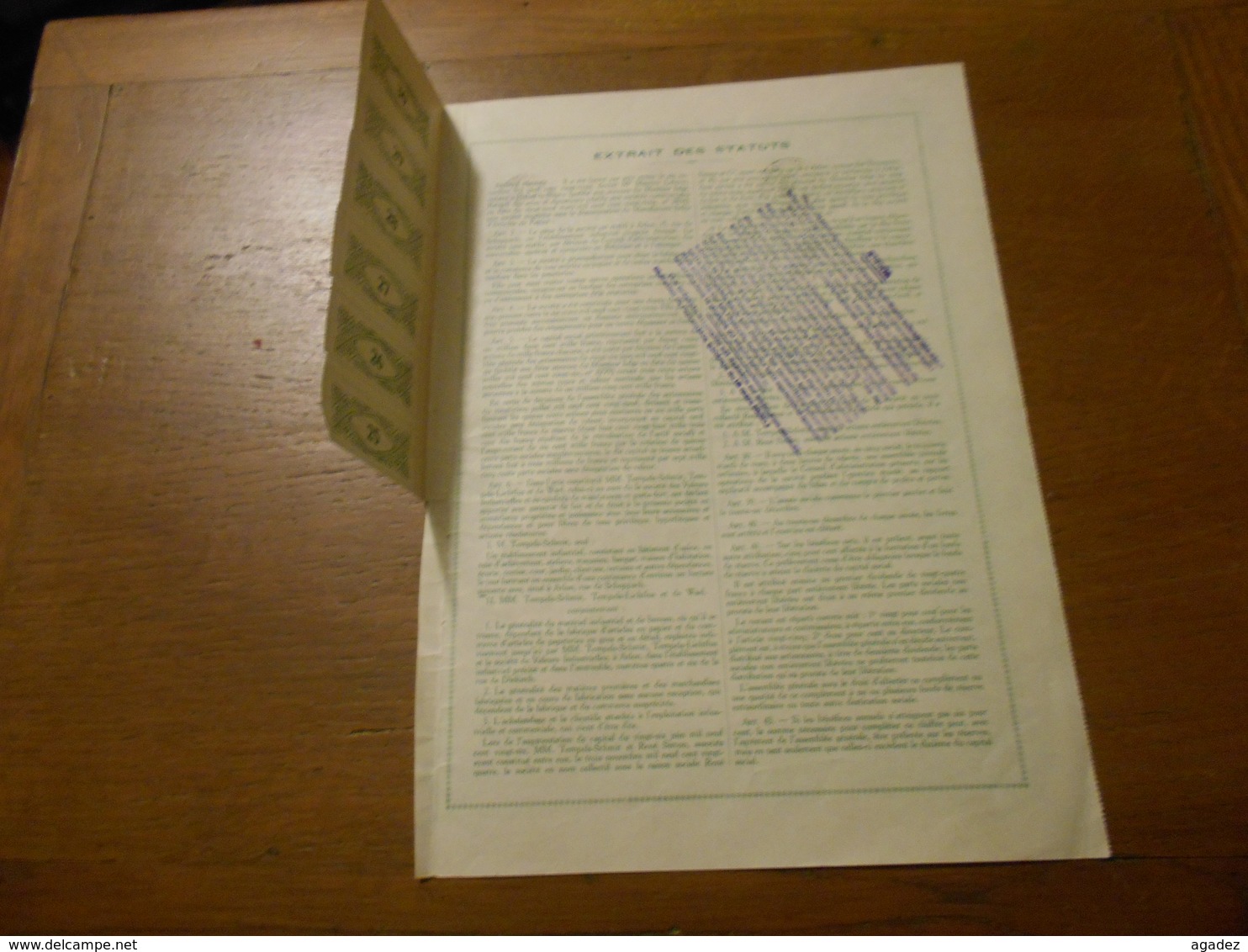 Part Sociale " Manufacture Belge D'articles En Papier "Arlon 1929 (Belgian Paper Industry).N° 003709. - Industrie