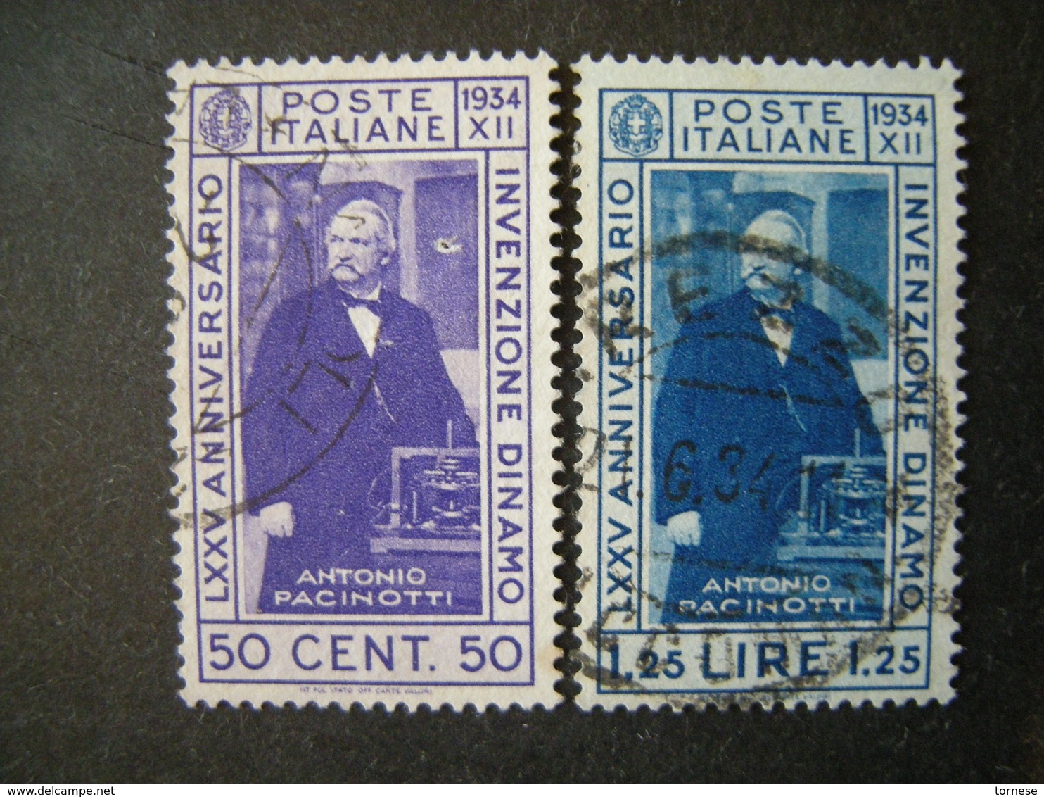 1935 - PACINOTTI, Serie Compl. Usata , 2 Val. TTB,  OCCASIONE - Oblitérés