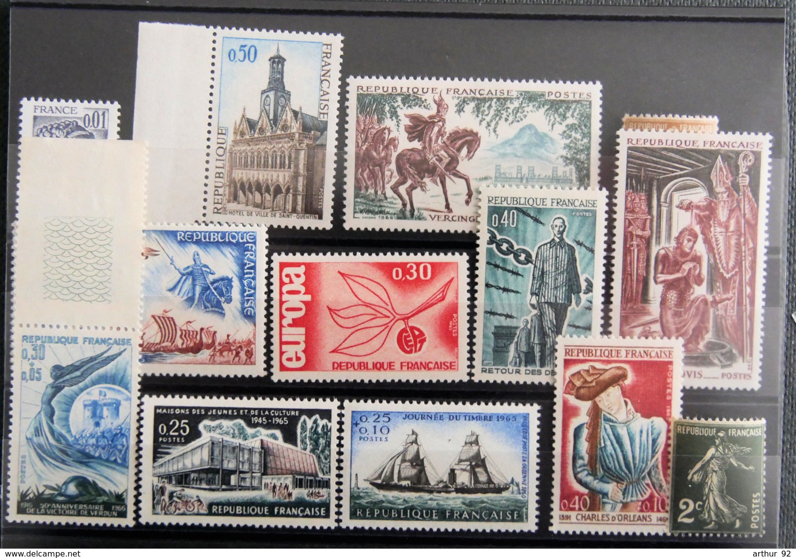 FRANCE - Lot N° 16 - 10 Timbres Neufs ** - Unused Stamps