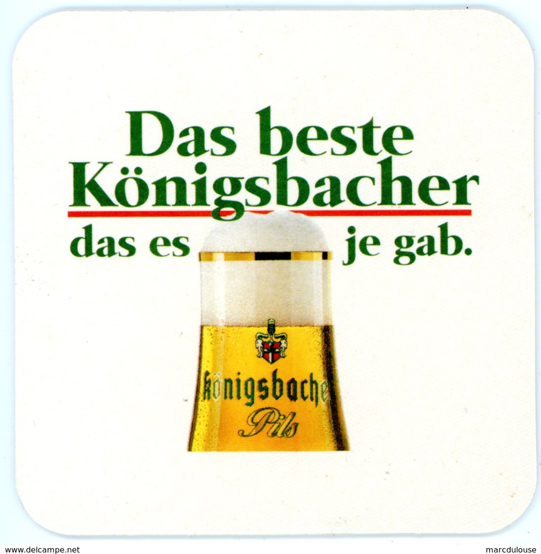 Deutschland. Das Beste Königsbacher Pils In Halle. WIVA. 10. Wirtschafts- Und Verbraucherausstellung - Koblenz Mei 1998. - Bierdeckel