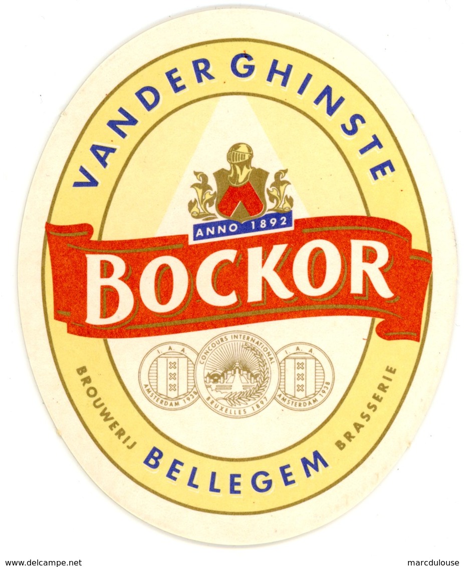 Belgium. Bockor. Anno 1892. Vanderghinste. Brouwerij - Brasserie Bellegem. België. Belgique. - Sous-bocks