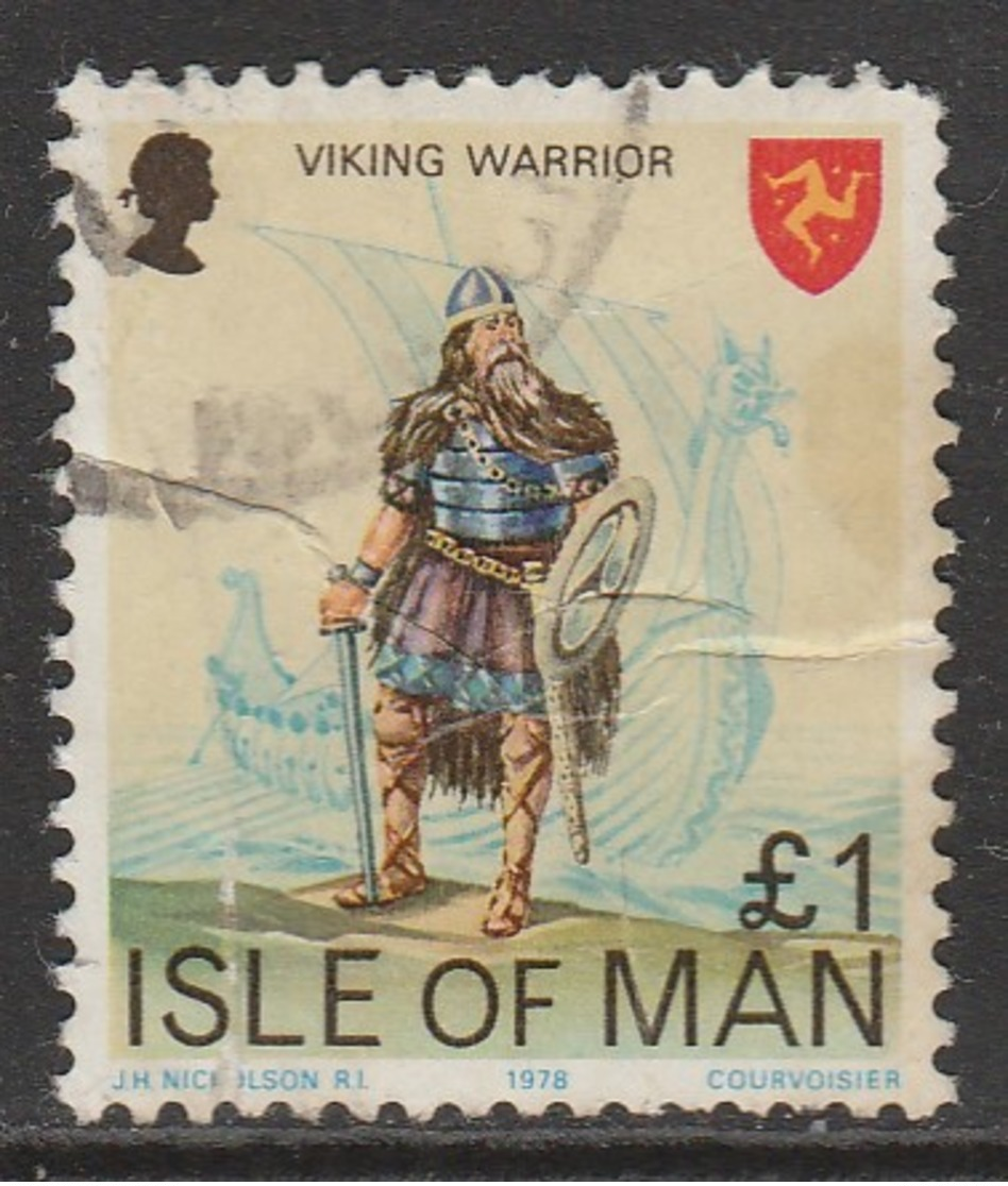 Isle Of Man 1978 New Values £1 Multicoloured SW 125 O Used - Isle Of Man