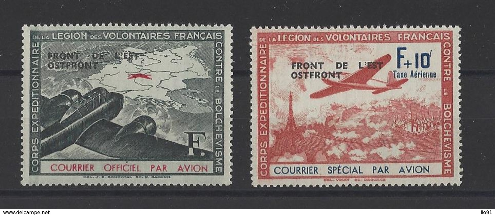 FRANCE. YT  L.V.F.  N° 4/5  Neuf **  1942 - War Stamps