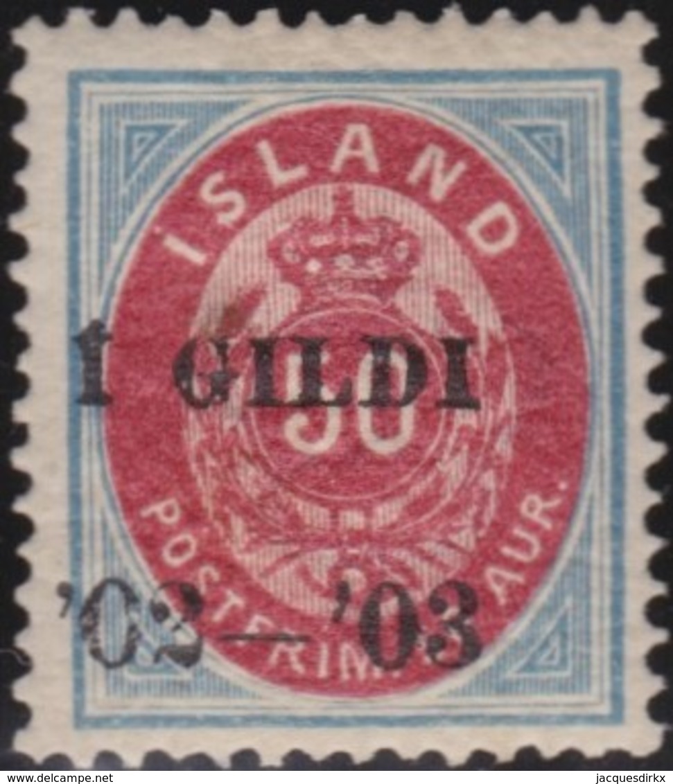 IJsland    .   Yvert     .   32A        .    *     .       Omgebruikt Met Plakker    .   /    .   Mint-hinged - Unused Stamps
