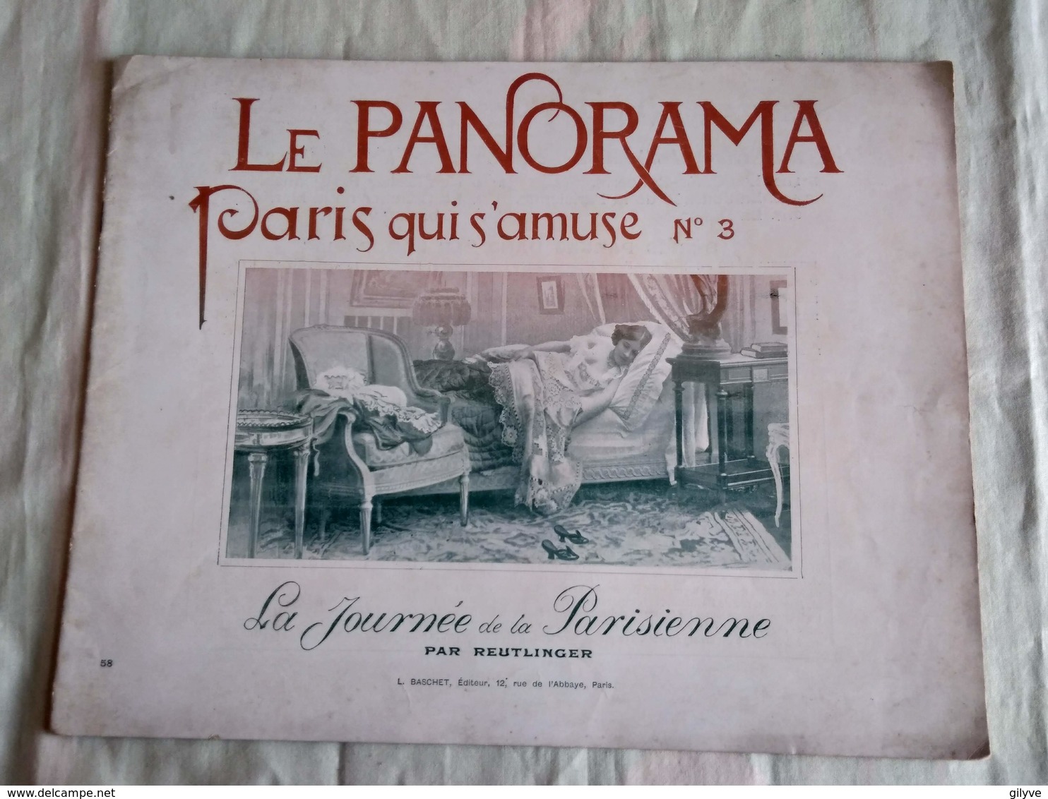 Le Panorama - PARIS QUI S'AMUSE N°3 : LA JOURNEE DE LA PARISIENNE Par REUTLINGER. - Art