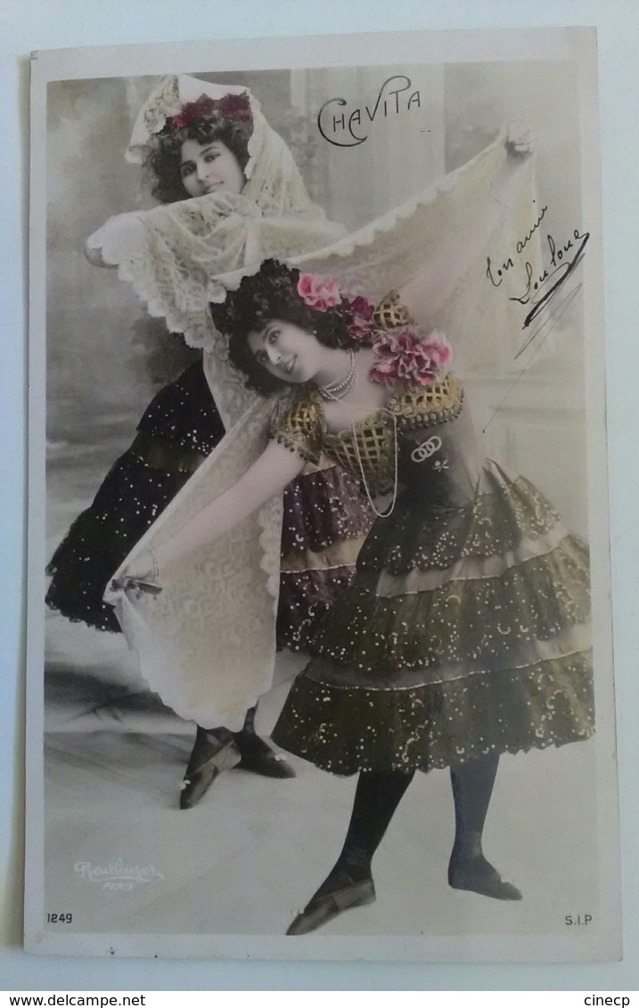 CPA ARTISTE FEMME ESPAGNE - CHAVITA DANSEUSE - Montage Photographe Double Reutlinger Paris - Artistas