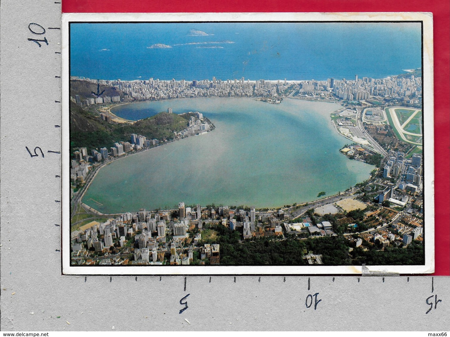 CARTOLINA VG BRASILE - RIO DE JANEIRO - Vista Panoramica De Lagoa Rodrigo De Freitas - 10 X 15 - ANN. 1991 - Rio De Janeiro