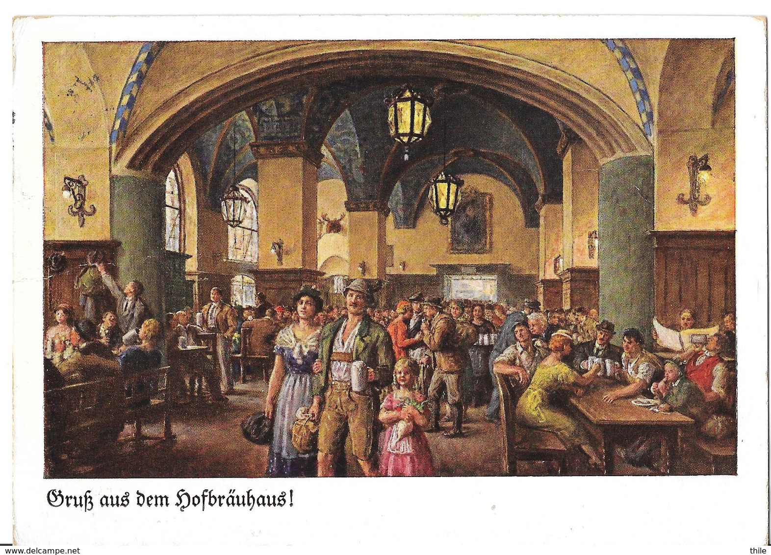 MÜNCHEN - Gruss Aus Dem Hofbrauhaus - 1937 - Cafés