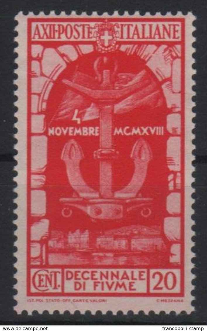 1934 Fiume P.o. MNH - Usati