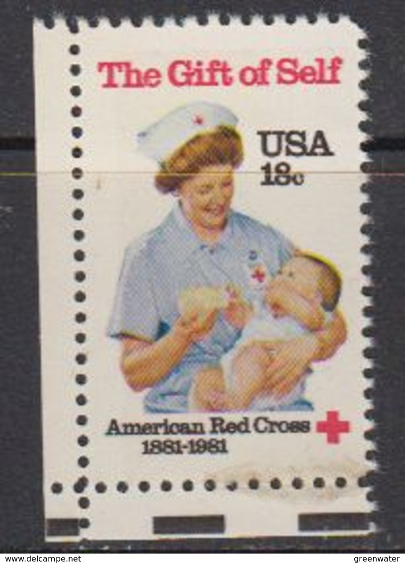 USA 1981 The Gift Of Self / Red Cross 1v (corner) ** Mnh (41802A) - Ongebruikt