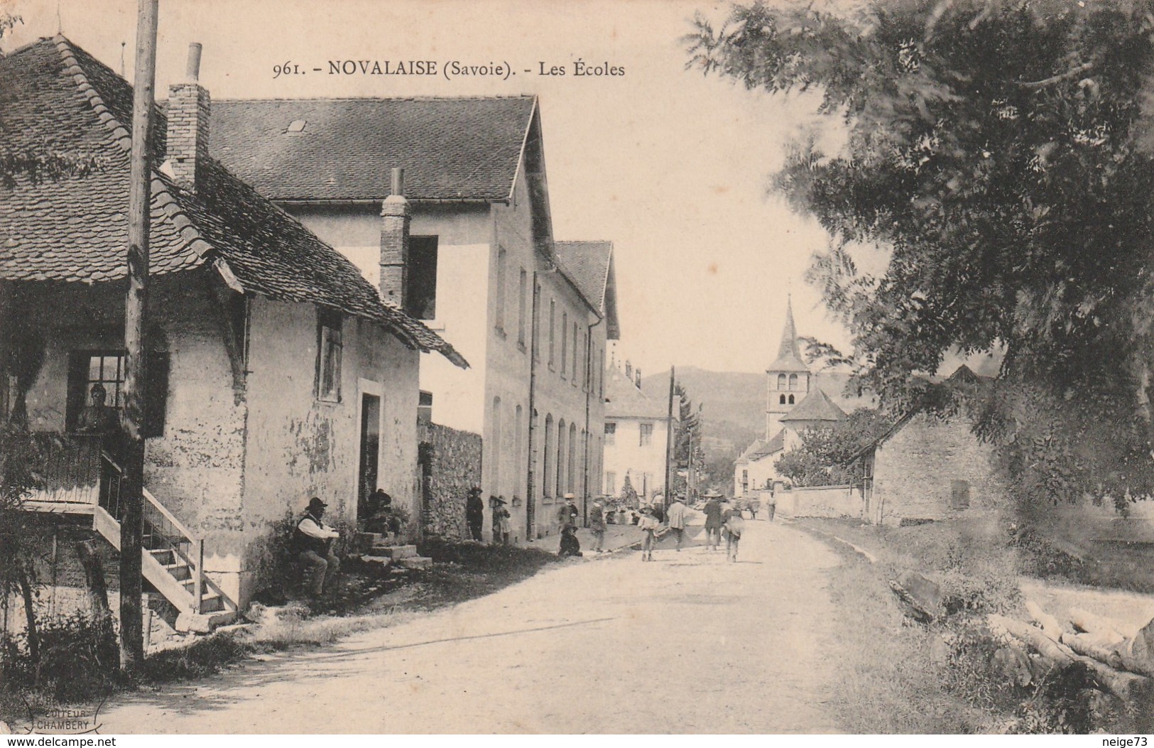 Carte Postale Ancienne De La Savoie - Novalaise - Les Ecoles - Autres & Non Classés