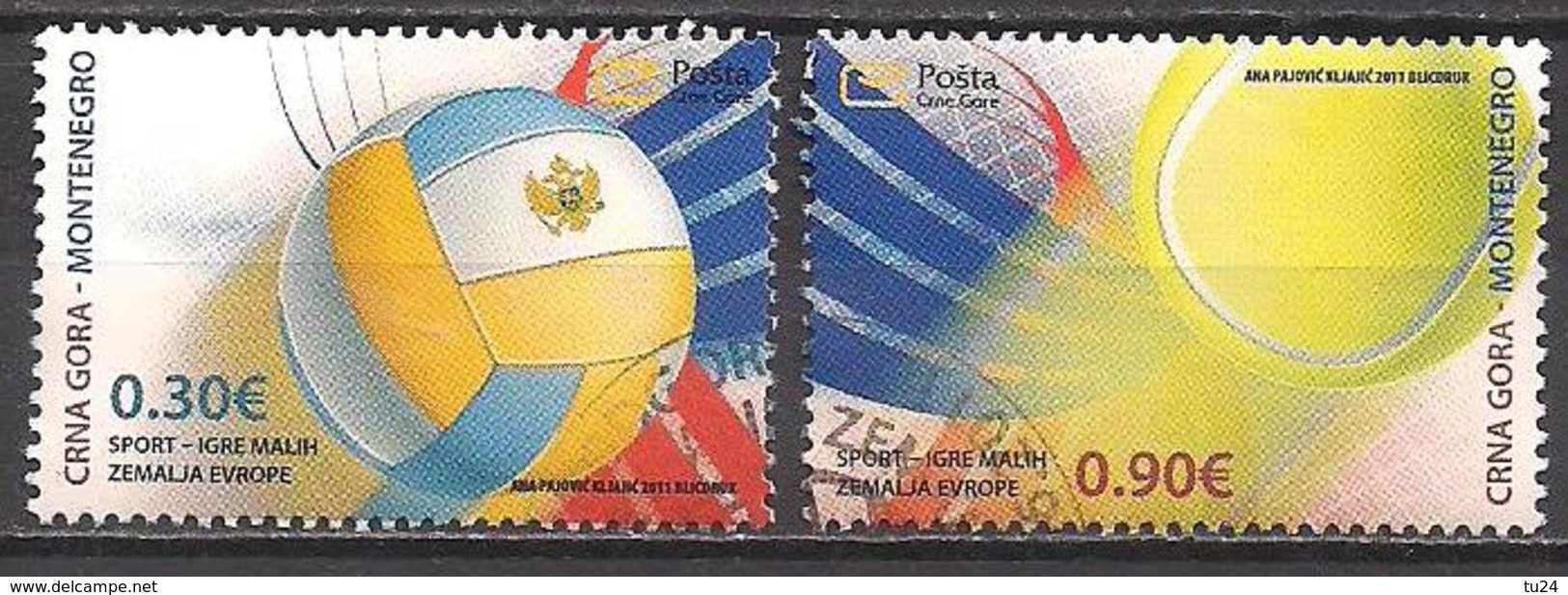 Montenegro  (2011)  Mi.Nr.  276 + 277  Gest. / Used  (4af29) - Montenegro