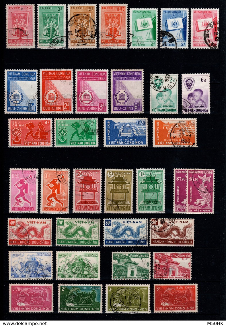 Vietnam - Lot 4 De 36 Timbres Obliteres - Viêt-Nam