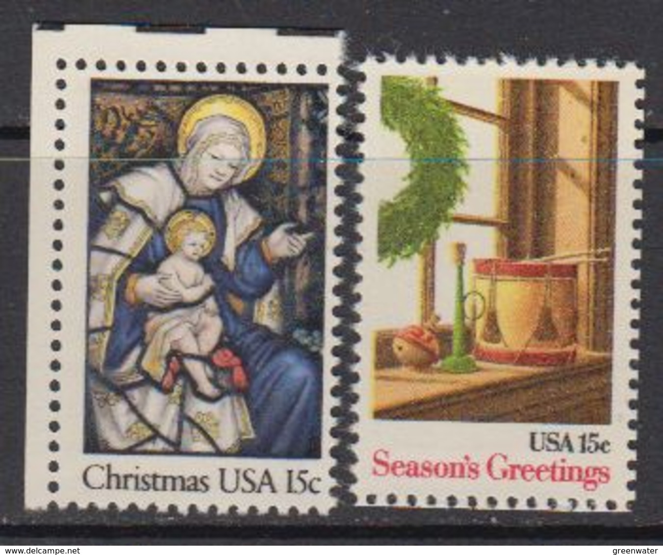 USA 1980 Christmas 2v ** Mnh (41802D) - Ongebruikt