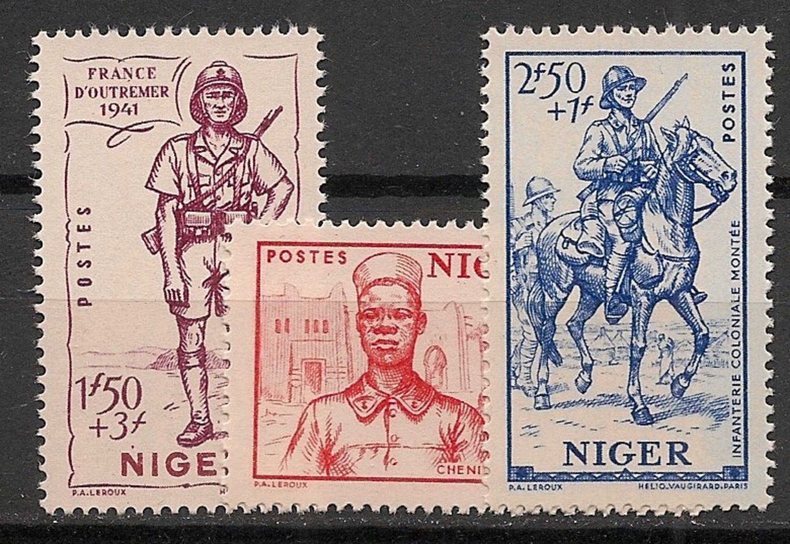 Niger - 1941 - N° Yv. 86 à 88 - Défense De L'empire - Neuf Luxe ** / MNH / Postfrisch - Neufs