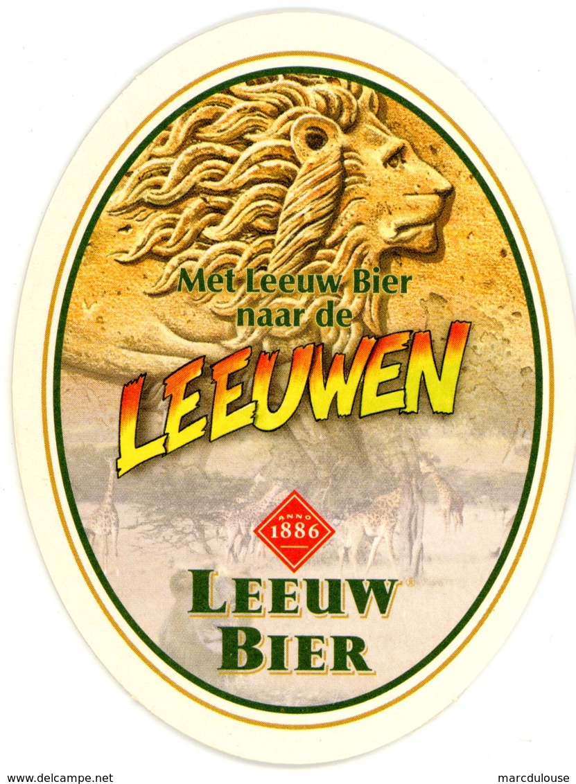 Belgium. Leeuw Bier. Met Leeuw Bier Naar De Leeuwen. Anno 1886. Lions. België. Belgique. - Bierviltjes