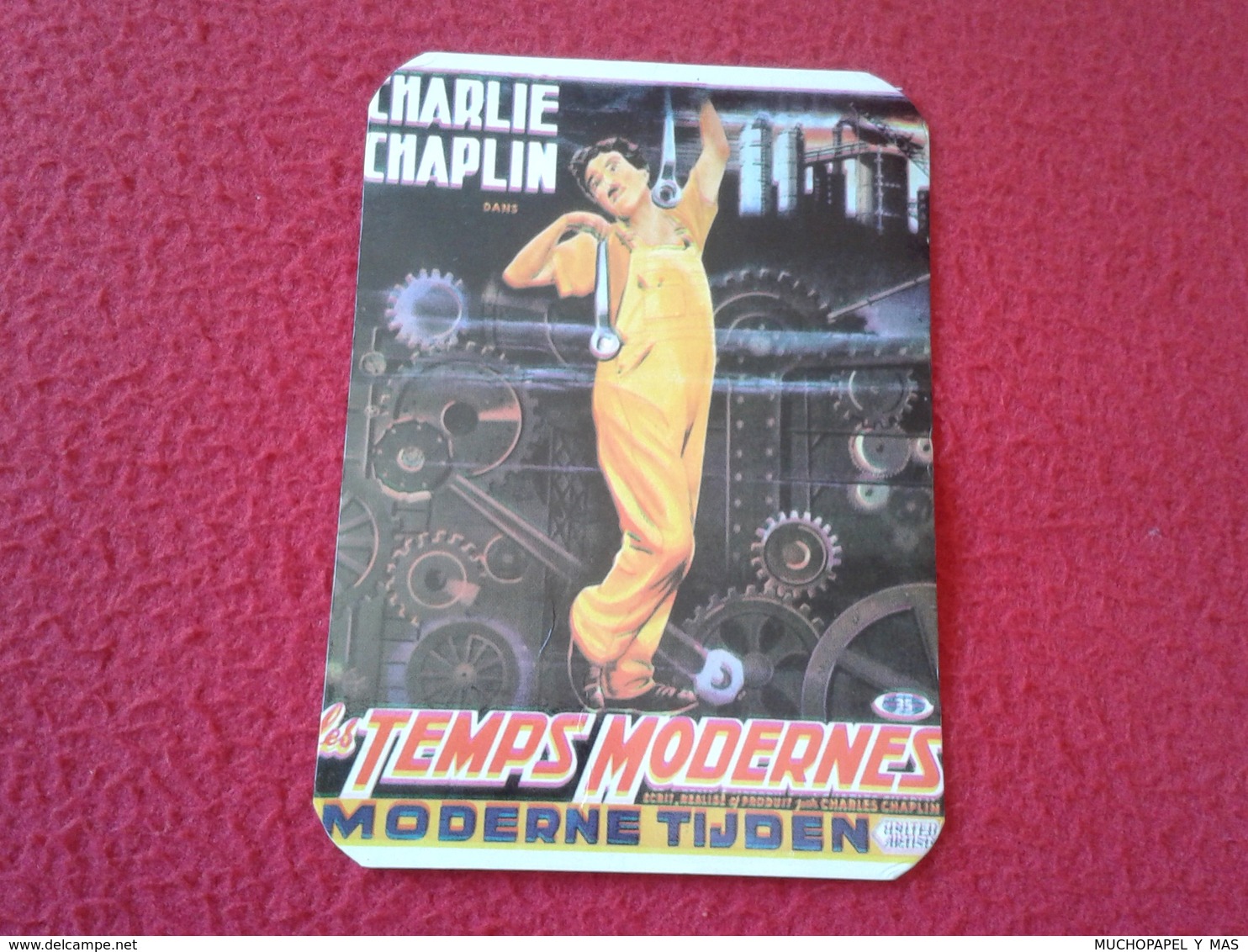 PORTUGAL CALENDARIO DE BOLSILLO CALENDAR CHARLES CHAPLIN CHARLOT CINE MUDO ACTOR ACTEUR FILM LES TEMPS MODERNES HUMOR VE - Tamaño Pequeño : 1981-90